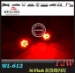 12/24V 12led 12W圆形爆闪灯 36种闪法模式车内灯